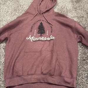 Gildan Red Sweater Classic Pullover Cotton Blend